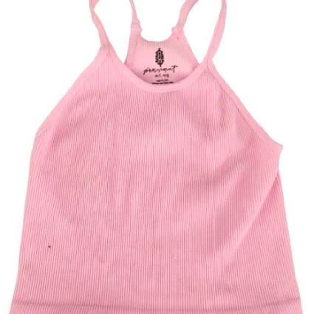 FREE PEOPLE HAPPINESS RUNS PINK AURA TANK TOP M/L NWD